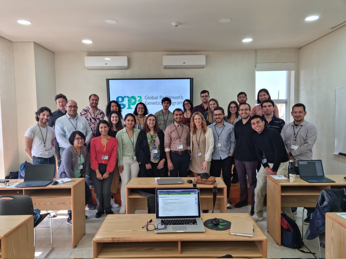 Excited to be in Querétaro, Mexico with my incredible team to deliver the first GP2 Bioinformatics Workshop in LATAM. Huge thanks to <a href="/PauReyesP/">Paula Reyes</a> and <a href="/AleMedinaRivera/">Alejandra Medina-Rivera</a> for all the support in making this happen #GP2Research <a href="/sarabandres1/">Sara Bandres Ciga</a> <a href="/PerinanTeresa/">Maria Teresa Periñan</a> <a href="/ASAP_Research/">Aligning Science Across Parkinson’s</a> <a href="/LIIGH_UNAM/">LIIGH</a>