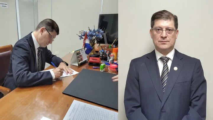 ConsejoParaguay's tweet photo. #ProcesoCSJ2023 postulante para el cargo de Ministro de la Corte Suprema de Justicia, Dr. Pablo Villalba Bernié de 57 años. Docente Universitario y de la Escuela Judicial.

Hilo 1/1 https://t.co/yKyEboqejm