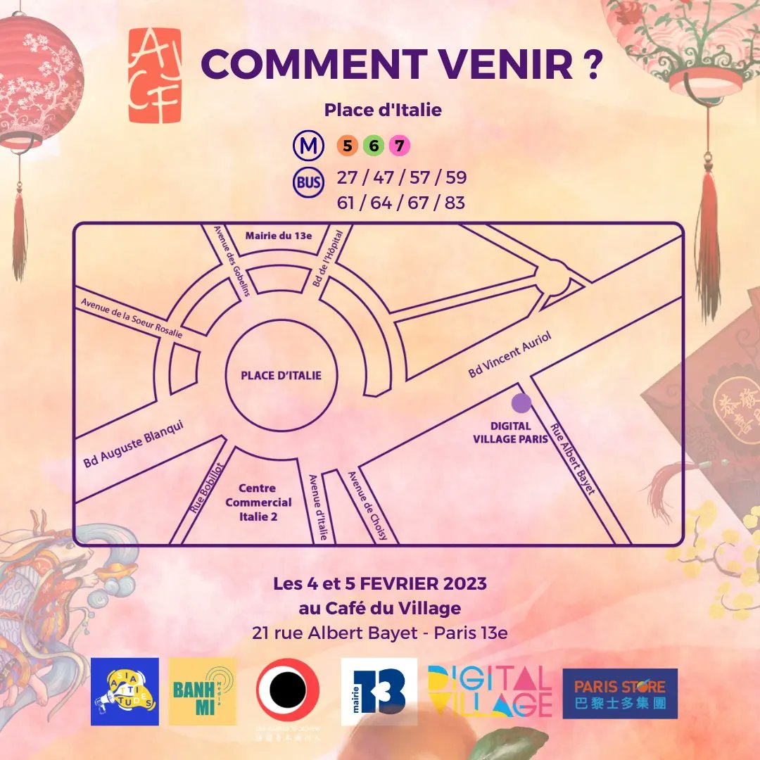 ajcf_fr's tweet photo. #EventAJCF - Le Festival du Printemps a lieu ce week-end !!💛
✨L’AJCF, Les Jeunes Teochew de France, Asiattitudes et Banh Mi Média vous proposent une programmation aux petits oignons : films, tables rondes, podcasts, marché des créateur·rices, expositions, ateliers... https://t.co/PmLTKiqC8x