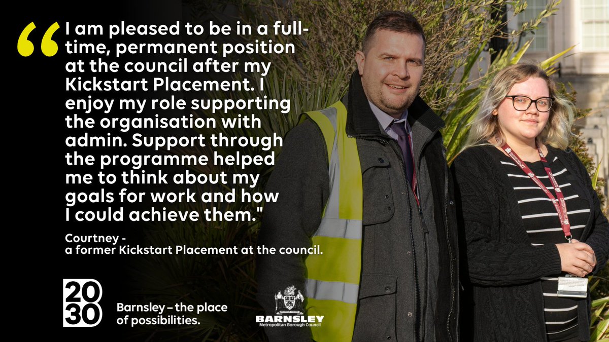 Proud of Courtney and DWP's fantastic Partnership with <a href="/BarnsleyCouncil/">Barnsley Council</a> to help "make a difference" to so many lives.