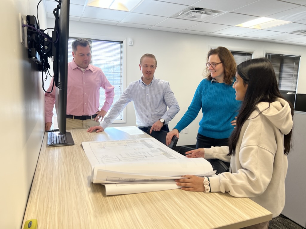 AriumAE's tweet image. #AriumAE welcomed #engineering intern Priya Nayak from @hcpss_mrhs to study with engineering principal Scott Walthour, PE. Through the Howard County Public School’s GT Intern/Mentor Program, students study off-campus with a professional mentor in a self-selected area of interest.