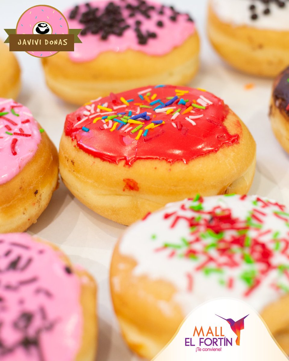 ¡Dale dulce y color a tu día! 😍😍😍

Ven y prueba las delicias de #JaviviDonas en nuestro patio de comidas. 🍩❤️