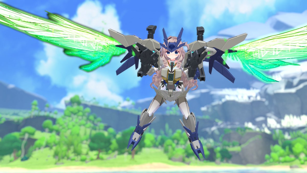 FKDK_Lepus's tweet image. #VRC_MS少女
ダブルオースカイメビウスも完成！