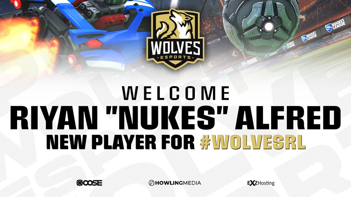 Our #WolvesRL team is officially complete again as we welcome <a href="/nukes_rl/">NUKES oder Riyan (rocket league esport guy)</a> to the team!

Happy to have you on board, start your engines and prepare for some double taps going forward!

#KeepHowling
