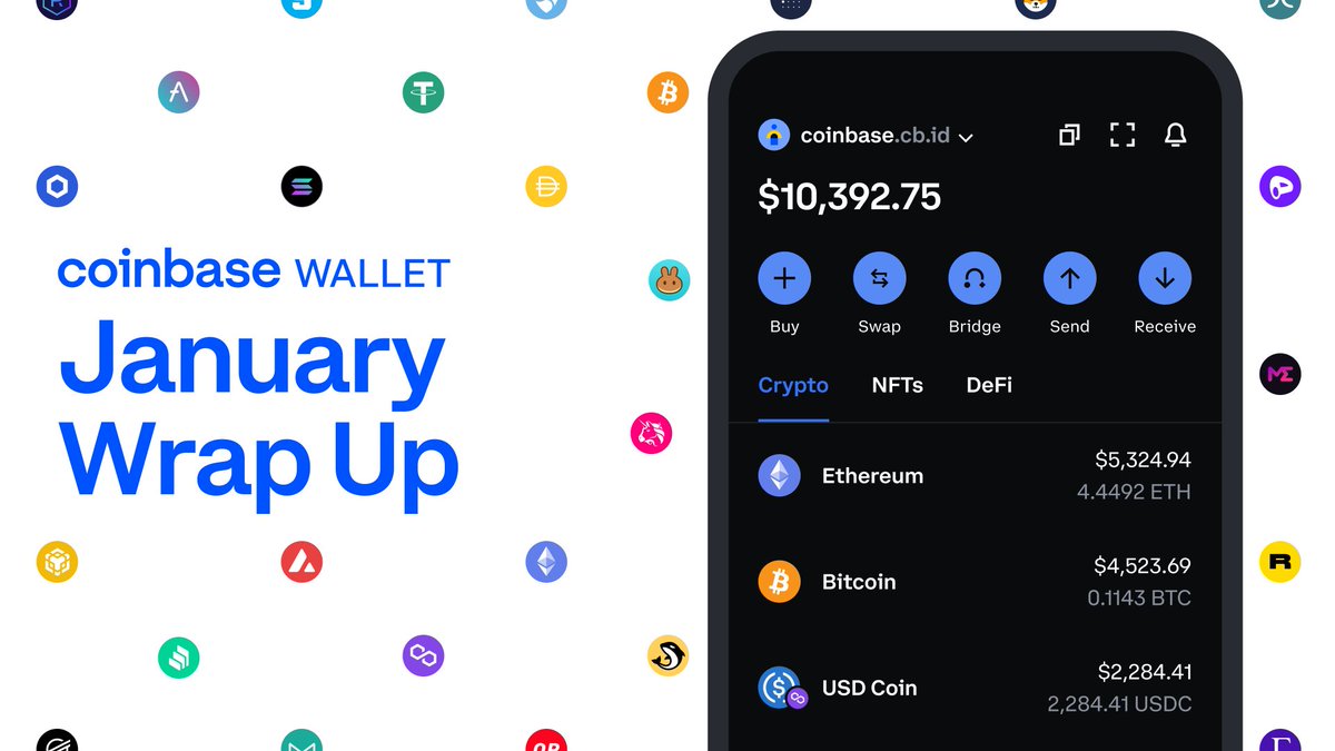 baseapp's tweet photo. New Year, New Wallet Wrap Up✨

This could be your year for self-custody. But first, check out what’s new in Coinbase Wallet in January.

🧵👇 https://t.co/1j70I42iUe