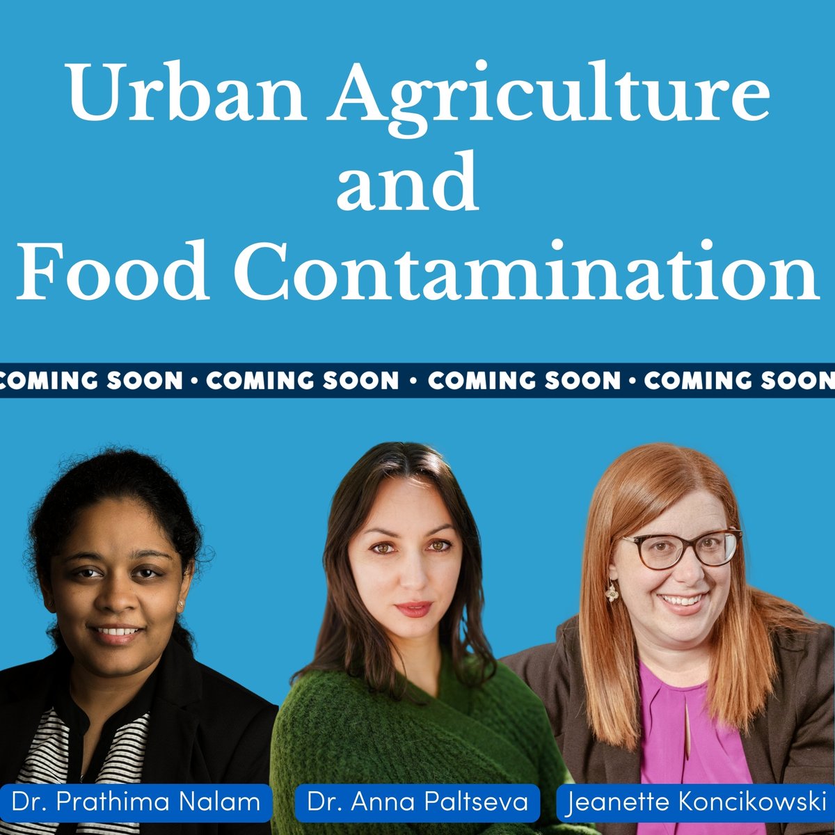 ⚠️New episode alert⚠️

This Thursday, tune in to hear Dr. Prathima Nalam, @AnnaPaltseva  and Jeanette Koncikowski speak about urban agriculture, food contamination, soil science, mycelium, and more! You don't want to miss this one!🎙️
#UBuffalo #UBPublicHealth #UrbanAgriculture