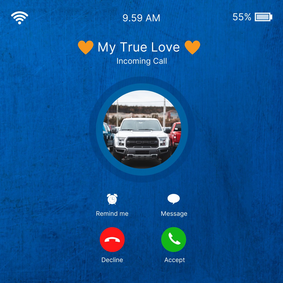 Ring, ring - your one true love is calling! 📞 Happy Valentine’s Day to our Quick Lane community. 
Find your nearest Quick Lane Tire &amp; Auto Centre at
quicklane.ca/stores