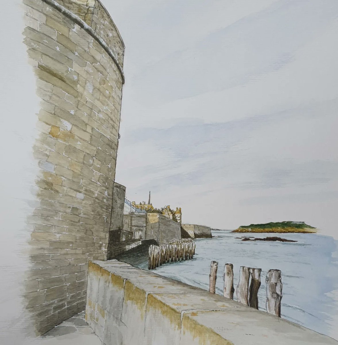 dj22100's tweet photo. Dessin saint malo dj 2022.
La galerie les Naufragés du Temps. #dessin #drawing
https://t.co/EUK1c9U31i https://t.co/ex4dfvTr2I