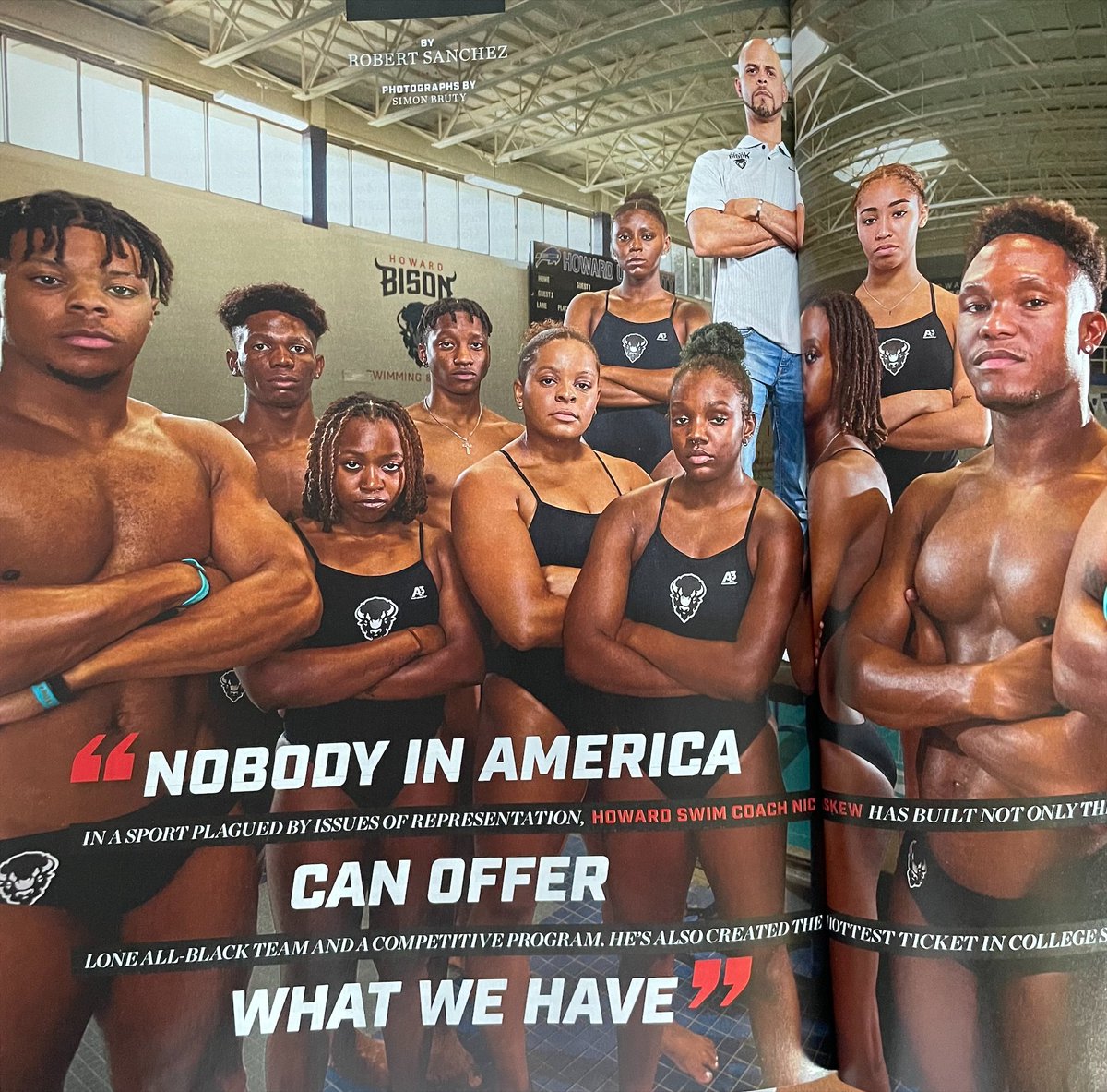 HUBisonSports's tweet photo. The Bison are in @SInow! Apple News subscribers can get the inside scoop on the only HBCU Swimming and Diving team in the nation, our very own @HUSwimming! 

Not subscribed? Get the hot off the press printed version on stands now! https://t.co/g4jlFfkbac