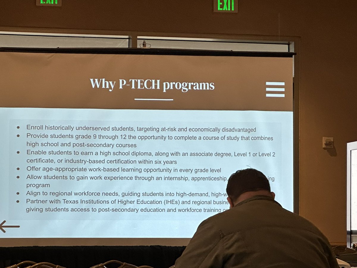 MWatassek's tweet photo. #CTAT2023  #StantecEdu @Stantec supporting great district partners @taylorducks Misty Houston presenting on P-Tech programs https://t.co/kiIuCSuHwu