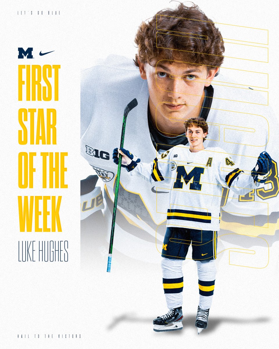 Luke Hughes is your B1G First Star of the Week!

#GoBlue