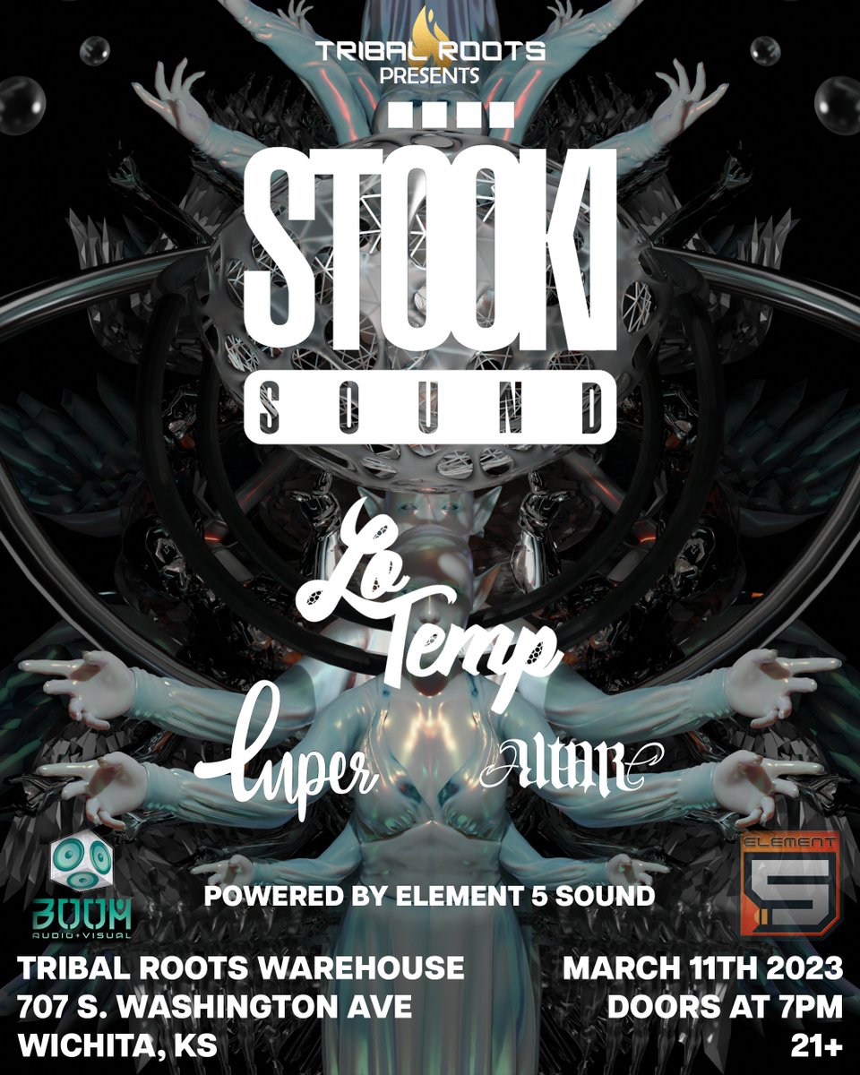 We are coming back to Wichita on March 11th as direct support for Stooki Sound at The Tribal Roots Warehouse! 💖
.
Tickets: bit.ly/LoTempWichita2… 🎟