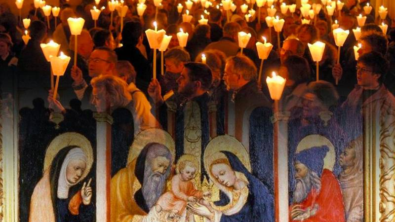 Today is Candlemas Day, the Feast day of the Presentation of the Lord in the Temple. Like a candle shining in the darkness, Christ is the light of the world. Pray that the clergy and faithful of our Diocese may form a bright light that draws people to Jesus Christ and salvation.