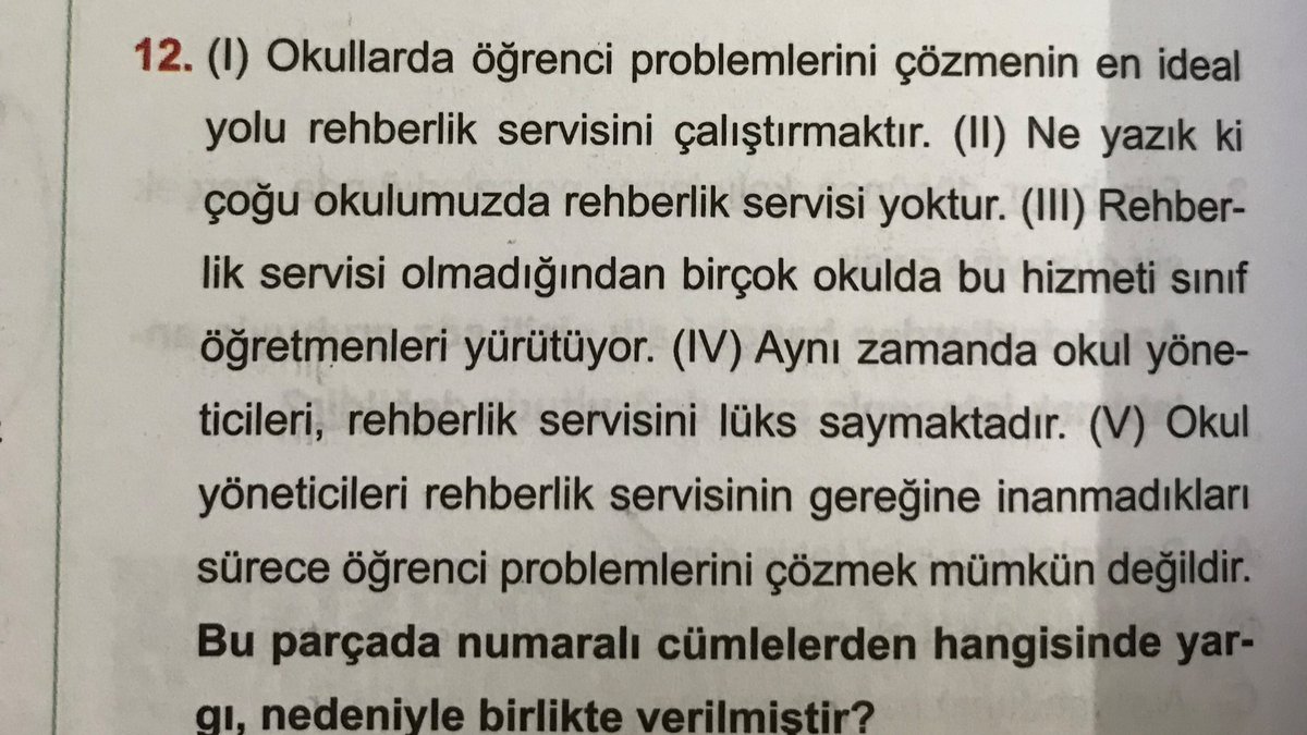 çözdüğüm paragraf sorusu bile alanımızın öneminden bahsediyor o yüzden #yenipdrnormuyayınlansın