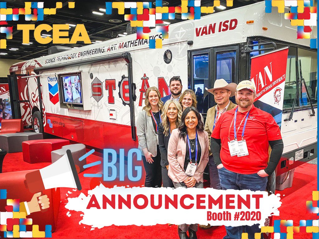 Big announcement today at 4:00! Booth 2020! Come see us! #TCEA23 #TCEA