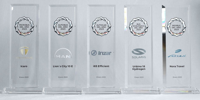 _Viajeros_'s tweet photo. Todo sobre los Premios Nacionales del Transporte 2023
Premiados en la categoría de Viajeros: Enhorabuena a #Irizar , #Ferqui , @MAN_Iberia , #Solaris y @Tekay_gbister 
https://t.co/1VXjTvEZMC
Photocall: https://t.co/yC6ty8jFrX
Vídeo de la gala: https://t.co/qTBOCXDGee https://t.co/x9ZuiFxiFD