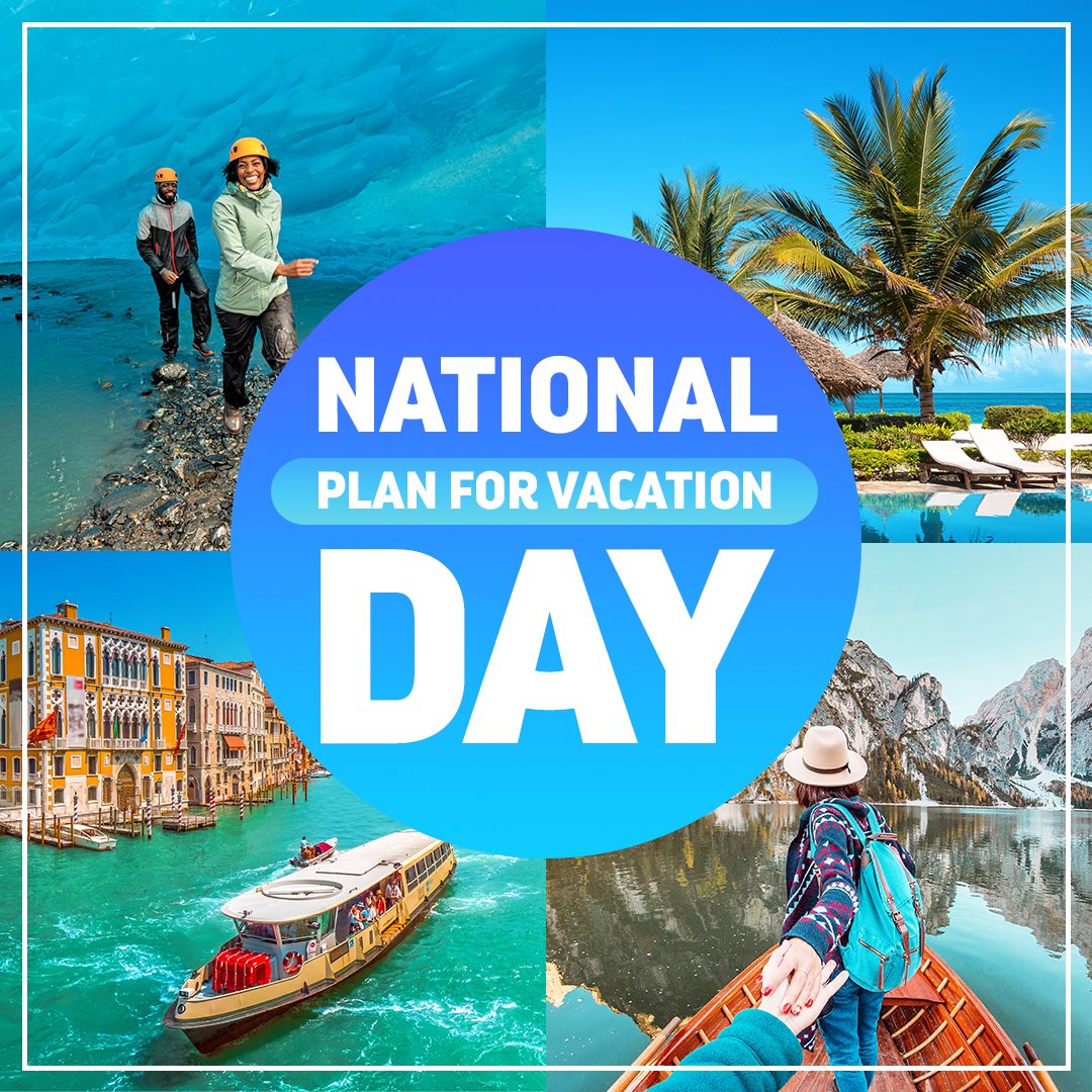 Today is National Plan For Vacation Day! Demand is high these days for travel so don't missing taking your #dreamvacation this year. Did you know that we can also start planning your trips for 2024 now as well. Don't let those vacation days go to waste. #oceandreamstravel #dre