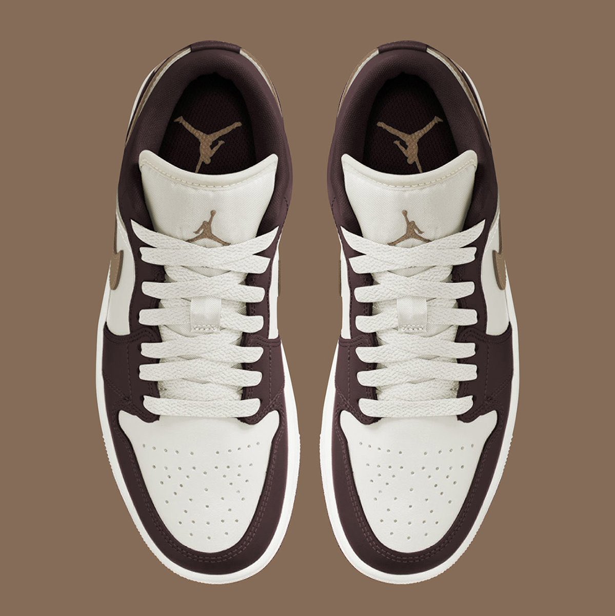Sneakerologue's tweet image. Images officielles de la Air Jordan 1 Low “Mocha” ! ☕️