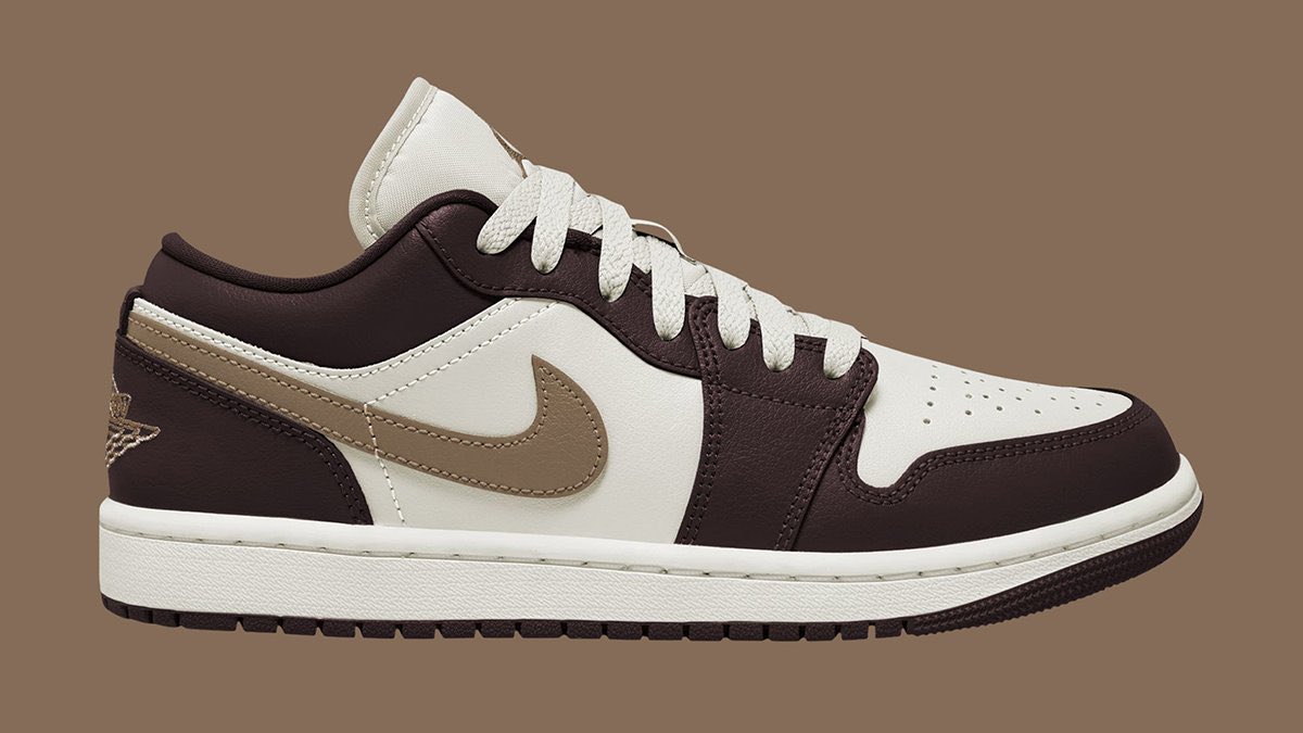 Sneakerologue's tweet image. Images officielles de la Air Jordan 1 Low “Mocha” ! ☕️