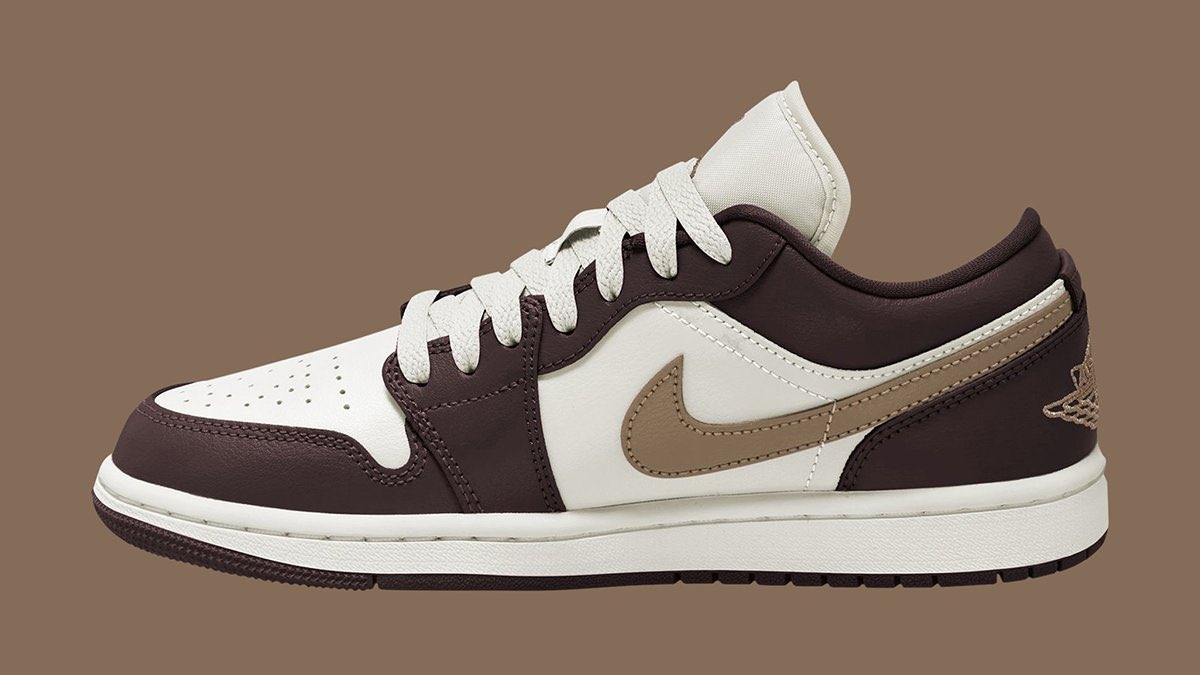 Sneakerologue's tweet image. Images officielles de la Air Jordan 1 Low “Mocha” ! ☕️