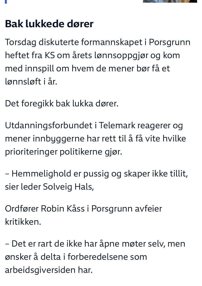 Det er fascinerende å se at ordførerne  i Porsgrunn ikke forstår at det er forskjell på et møte i et folkevalgt organ og møter i en medlemsforening.