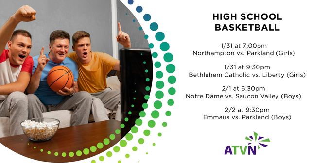 astoundconnects's tweet photo. #LehighValley - #ATVN #HighSchoolBasketball this week!
π@KKidsGBB vs. @ladytrojanhoopz 1/31 at 7pm
π@cchs_gbb vs. @LadyCanesGBB 1/31 at 9:30pm
π@ND_Crusaders vs. @SauconBball 2/1 at 6:30pm
π@emmausboysbball vs. @BoysParkland 2/2 at 9:30pm
Details: https://t.co/rmaUE1HWSd https://t.co/ZX1ANsEr1Z