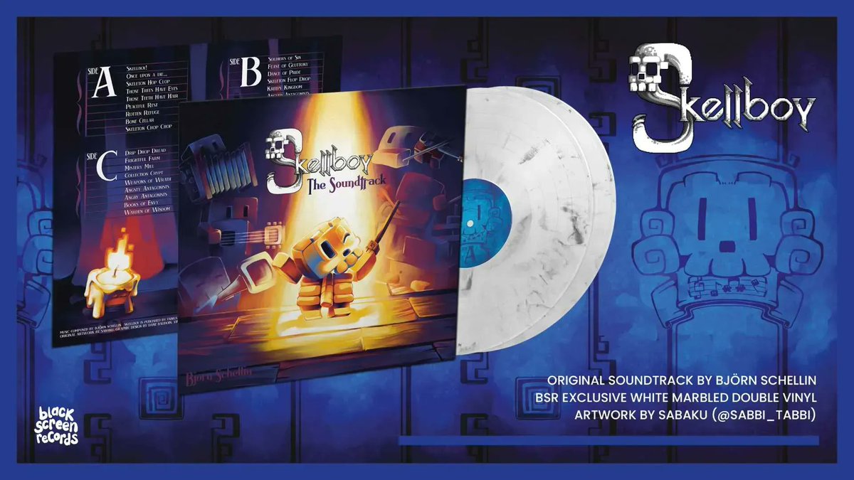 blackscreenrec's tweet photo. New Release Alarm 🦴⏰
We're excited to release the soundtrack to #Skellboy by @BjoernMeansBear on 2xLP bone-coloured vinyl in cooperation with @Fabrazz & @UmaikiGames. Featuring bone-rattling art by @sabbi_tabbi ☠️
PRE-ORDER NOW:
https://t.co/Atxugg9BlB https://t.co/m1XB5N4Oe1