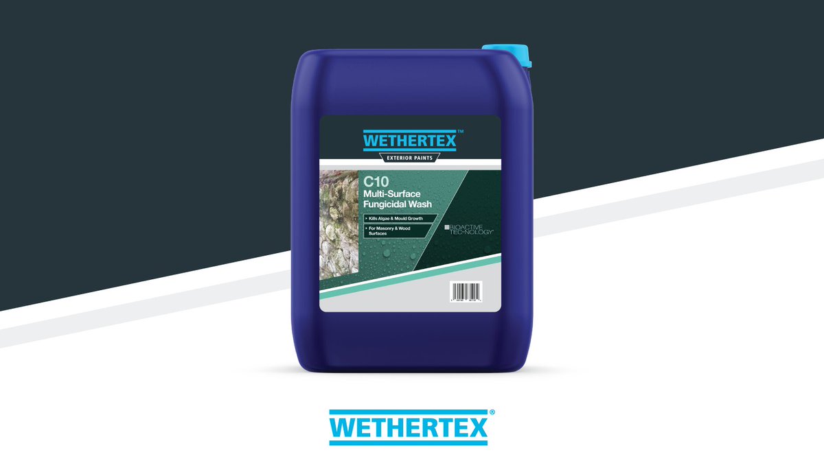 Wethertex C10 Multi-Surface Fungicidal Wash is effective against a broad range of bacterial, algal and fungal growth, making it perfect for paint preparation or a simple spruce-up.

Visit:ow.ly/MAAN50MEqkK