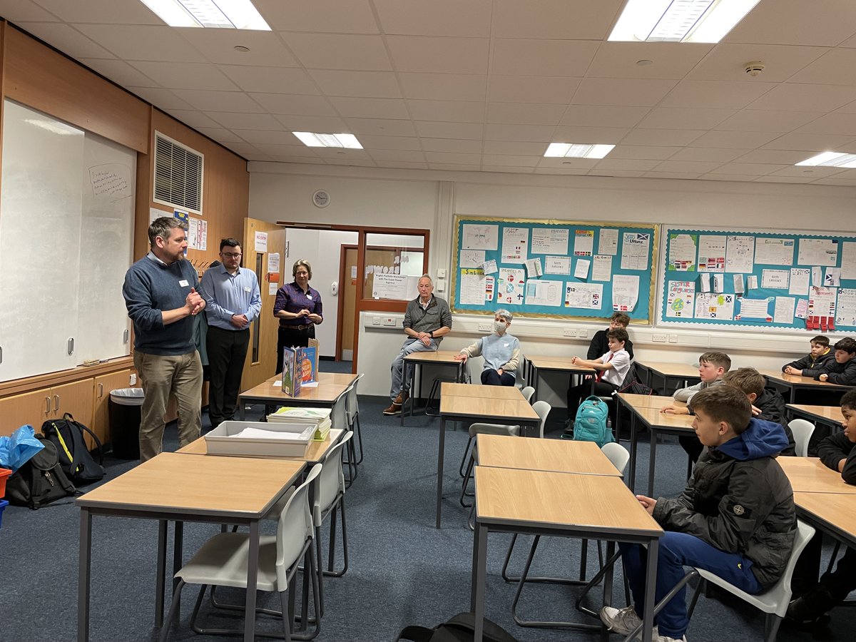 superpow3's tweet photo. Award winning children and YA author @alastair_ch joined our #ReframingMasculinity workshop @BroHighOfficial @BroEnglishDept to give the S1 boys tips and advice on writing children's books. The boys are working on a new book that takes place on Monster Island. #youthwriting https://t.co/XliDDX7tUF