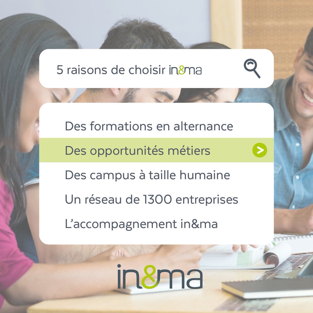 #Réflexion 🧐 : Tu souhaites poursuivre tes études supérieures dans le Management Industriel ou Commercial ? Découvre 5 raisons de choisir in&amp;ma 👇

#inemasup #avenir #études #management #Occitanie #GrandEst #LaRéunion #PaysdelaLoire #Normandie