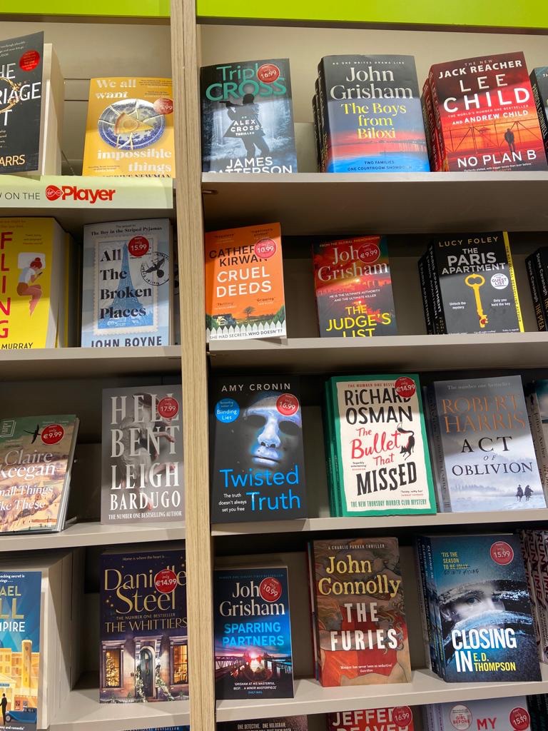 catherinekirwan's tweet photo. Nice to see #CruelDeeds in @easons #PatrickStreet #Cork along with #TwistedTruth the new book by local writer @AmyCroninAuthor #CrimeFiction https://t.co/XPsgTg2Wj6