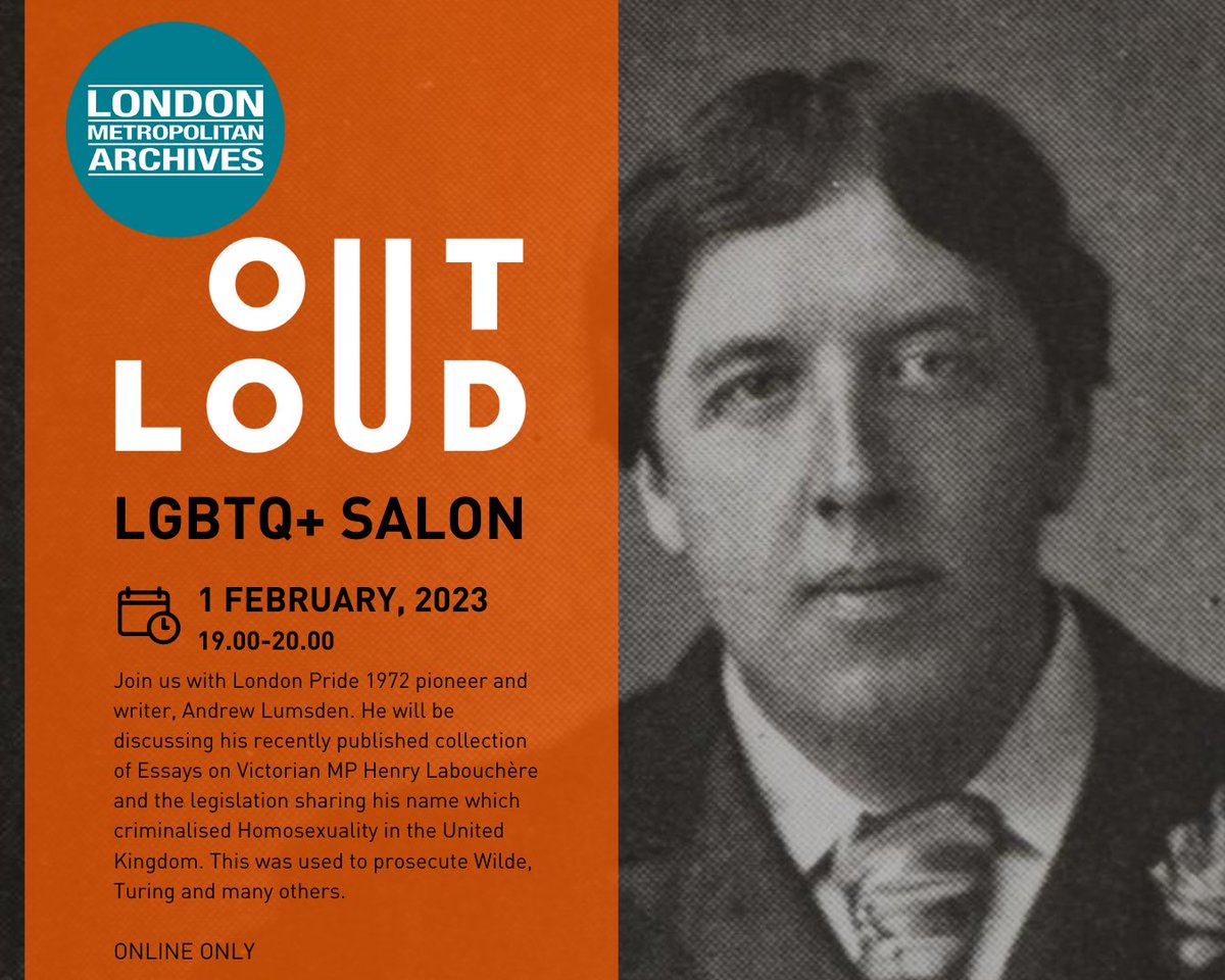 TheLdnArchives's tweet photo. Tomorrow night's #LGBTQ+ Salon promises to be another riveting session. This month's special guest is the historic pioneering gay rights activist and author Andrew Lumsden.
More info and FREE online tickets: https://t.co/rrPN6GS9Mo
#haveprideinhistory https://t.co/hdMgV5B7If