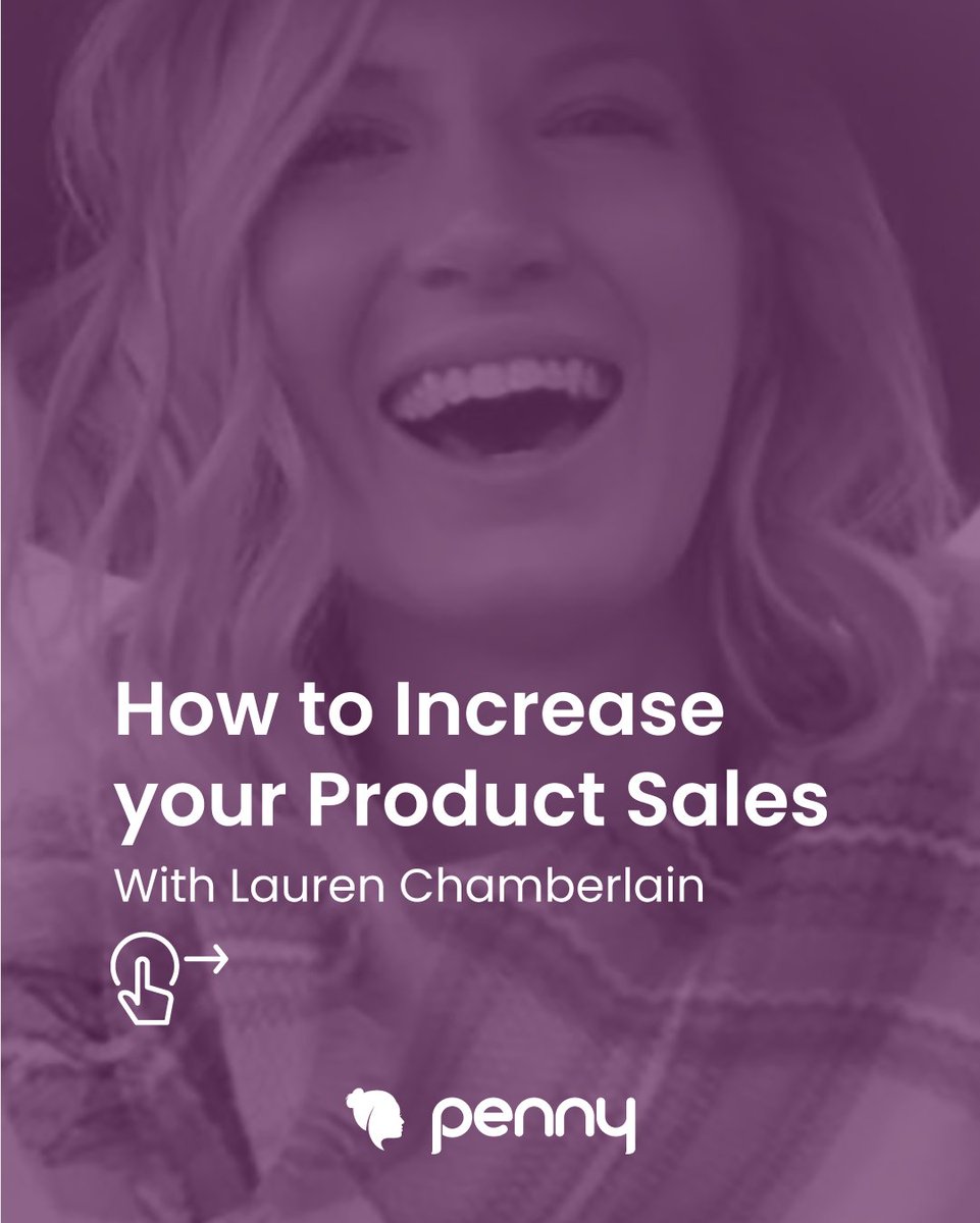 getpennyapp's tweet photo. How to Increase your Product Sales with Lauren Chamberlain! ✨
https://t.co/vZrmxqdnpw https://t.co/Q19NdKXIVP