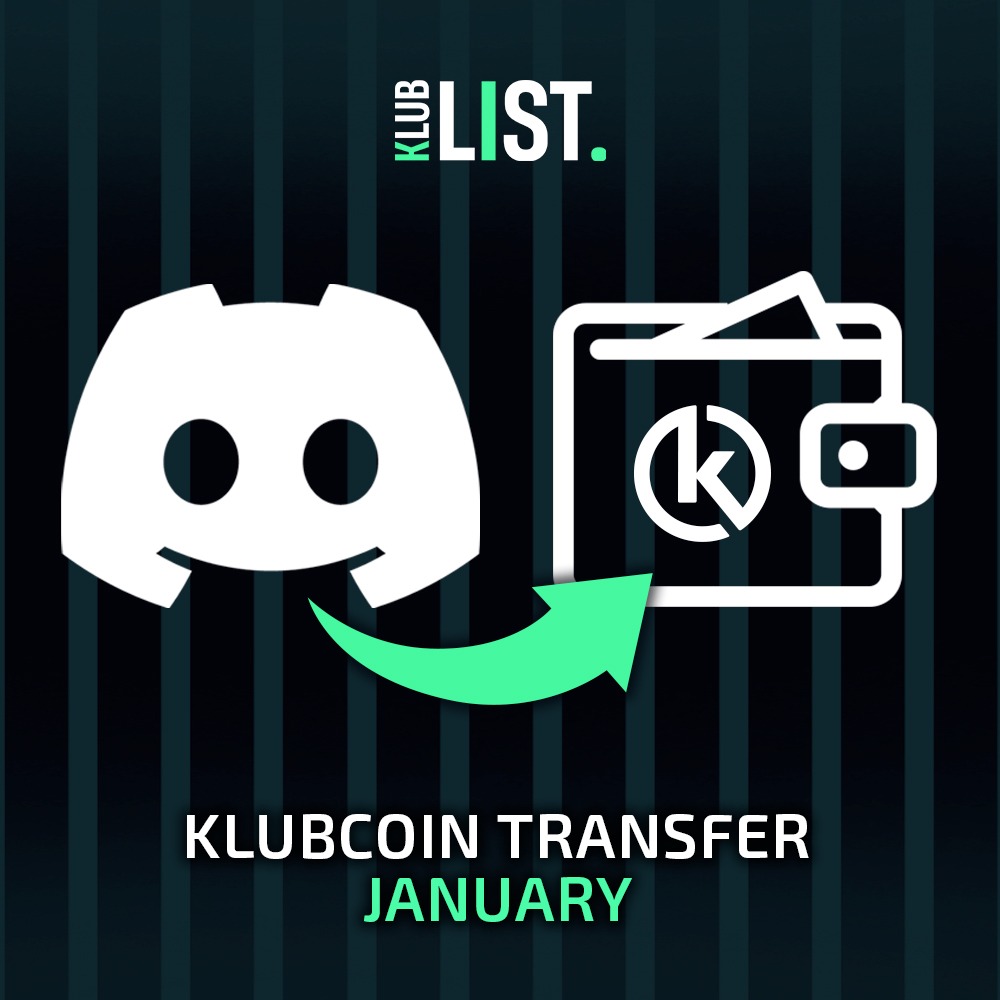 🚨 ATTENTION 🚨

Tomorrow is the last day to submit your KlubCoin wallet addresses in The Klub Discord, if you want to transfer KlubCoins from Discord to the KlubCoin wallet.

If you are not clear about the exact procedure, please open the ticket 👇
discord.gg/theklub
