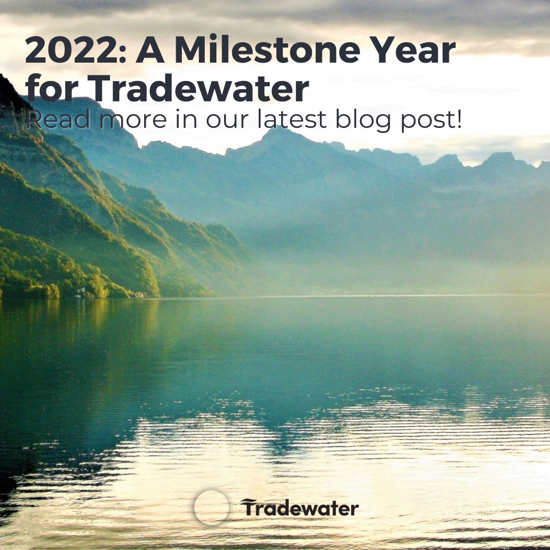 Tradewateurs's tweet photo. As 2023 marches on, we wanted take a look back at 2022 and share some highlights and milestones with all of you. Read more in our latest blog post! #climatesolutions #climateaction #sustainablebusiness #greenhousegases #climateactionnow
https://t.co/vY8rvwdwbN https://t.co/e3tnbpfY3X