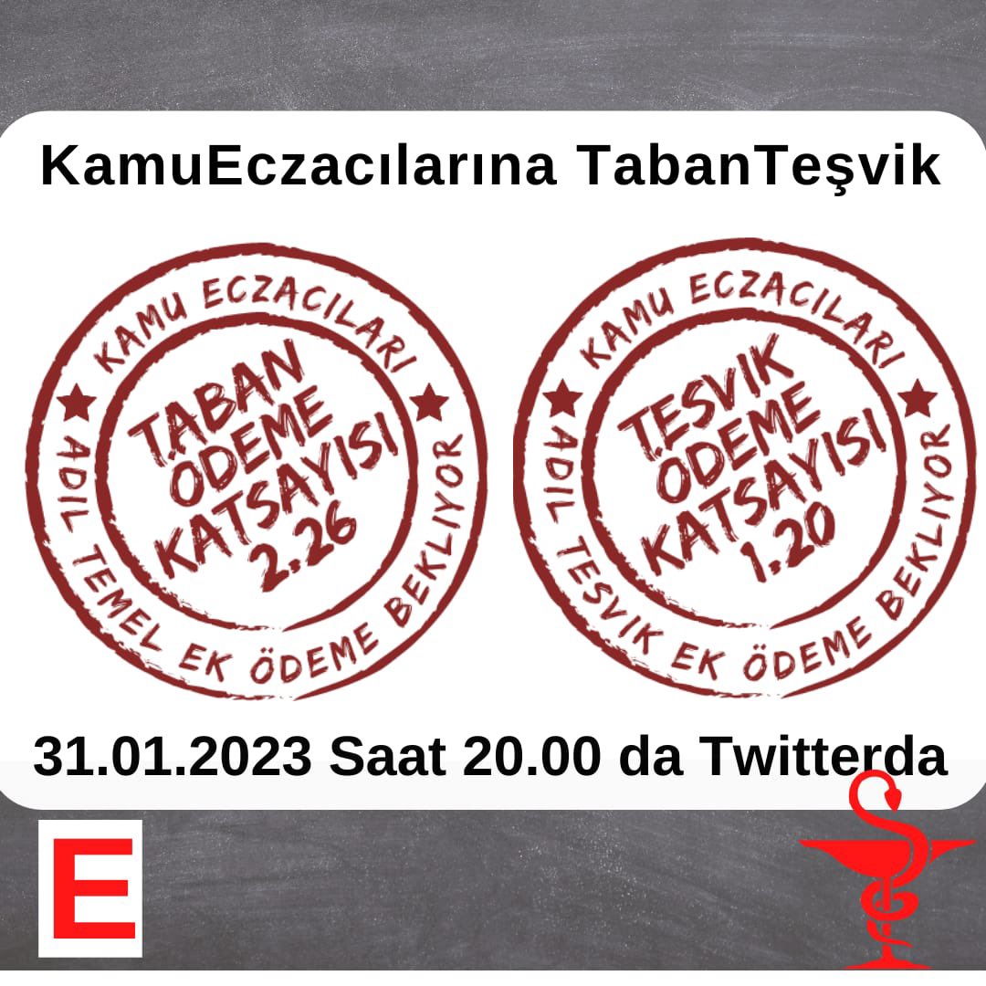 KamuEczacılarına TabanTeşvik
<a href="/drfahrettinkoca/">Dr. Fahrettin Koca</a> <a href="/RTErdogan/">Recep Tayyip Erdoğan</a>