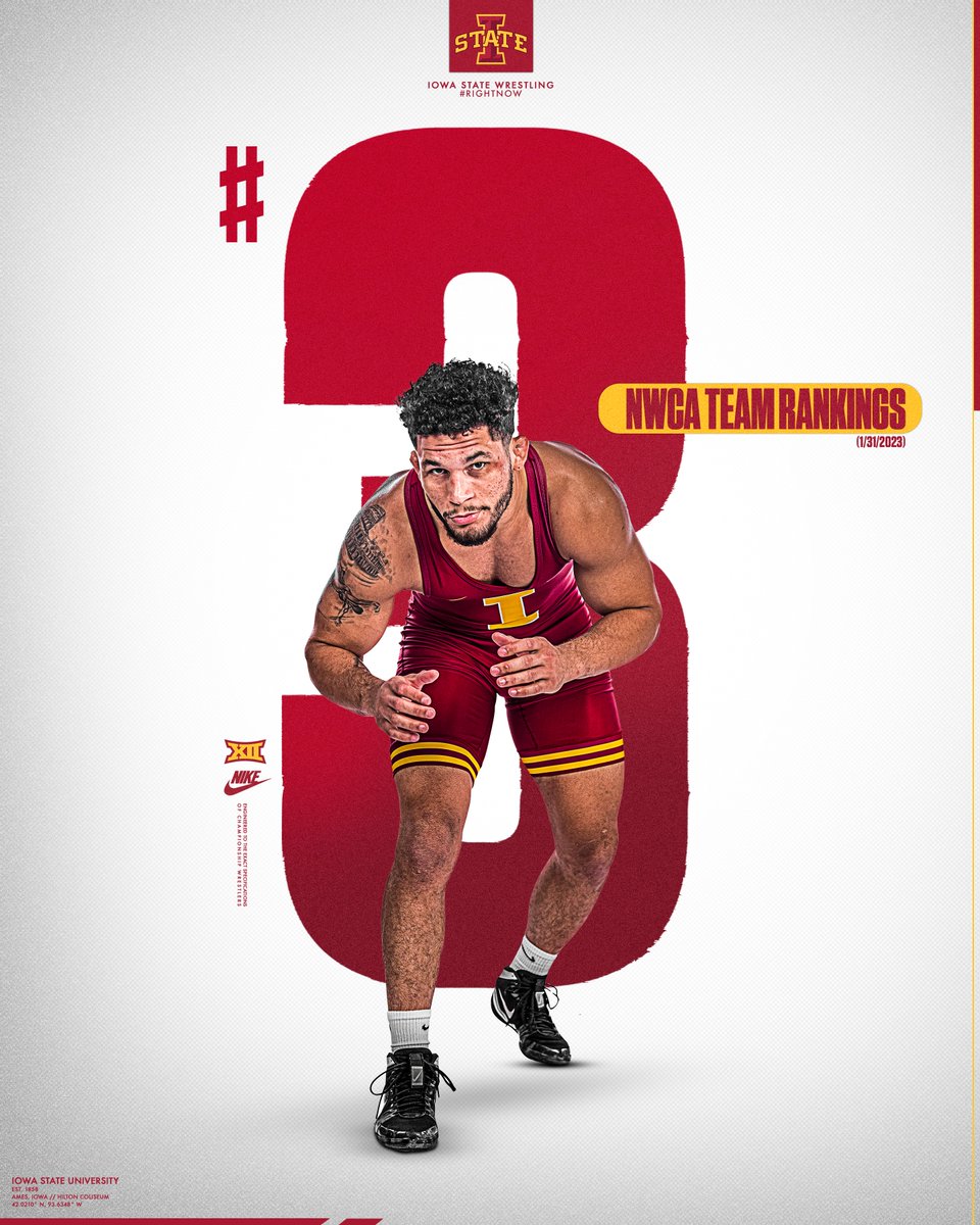 CycloneWR's tweet photo. Your No. 3 Iowa State Cyclones 📈

🌪🚨🌪 https://t.co/yOeCVpNjKB