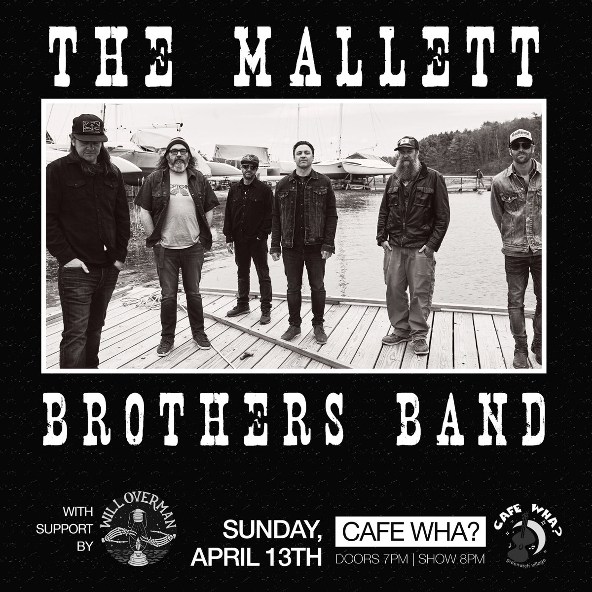 Just announced | The Mallett Brothers Band 🌱 
The Mallett Brothers Band style ranges from alt-country to Americana, country, jam and roots rock, Their musical melting pot is influenced equally by the singer/songwriter tradition as by harder rock, classic country