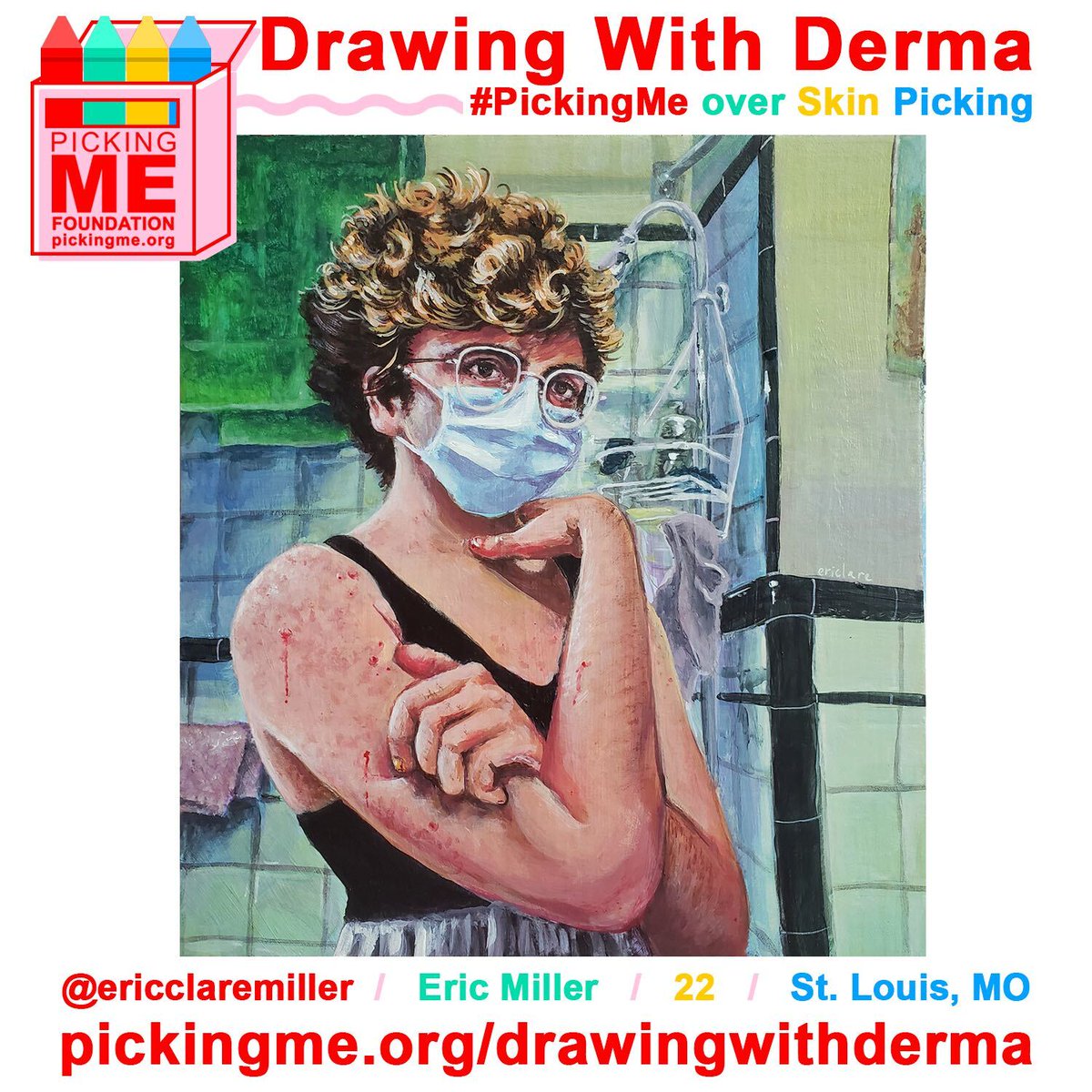 This #InspireYourHeartWithArtDay, let’s take in some of the over 350 artworks depicting dermatillomania that have been submitted to our online art gallery. How does viewing others’ art about their experience with skin picking disorder impact you loves? Share below :)