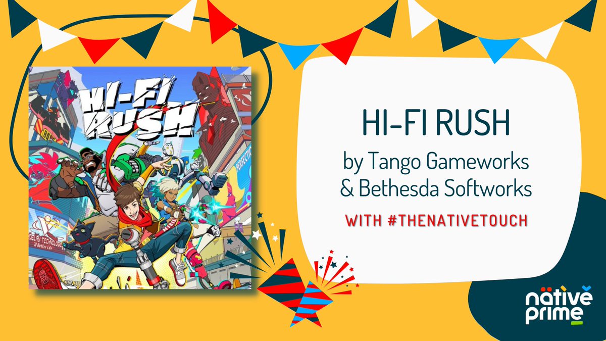 nativeprime's tweet image. 🎶 Get ready to rock! 🎸

We are hyped to announce that we handled the full localization of #HiFiRush, a new action game where stylish combat and platforming are synced to the music! Also, the soundtrack is just... WOW! 🤩 

👏 @TangoGameworks @bethesda @hifiRush