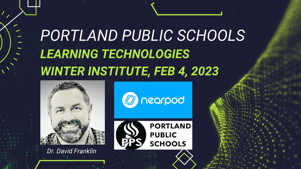 SFPrincipal's tweet photo. Attention all PPS teachers! I'll be in Portland this Saturday at the PPS Learning Technologies Winter Institute talking about Nearpod at 10 and 11 am! Come find me! #nearpod #learning #edtech #edchat #oredchat #PioNears #teachers https://t.co/nrx8znP55z