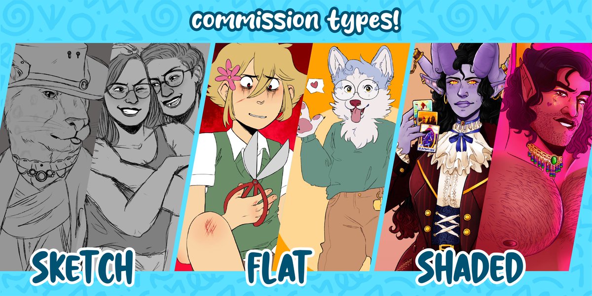 peachrumpus's tweet photo. [RTs appreciated! 💛]

HOWDY FOLKS!! my #commissions are now OPEN! let me draw your meow meow... limited slots, so act fast! 🤠

⭐️ all payments thru paypal invoice
⭐️ send all inquiries to peachrumpus@gmail.com
⭐️ check bio for availability! https://t.co/ux283KsAqQ