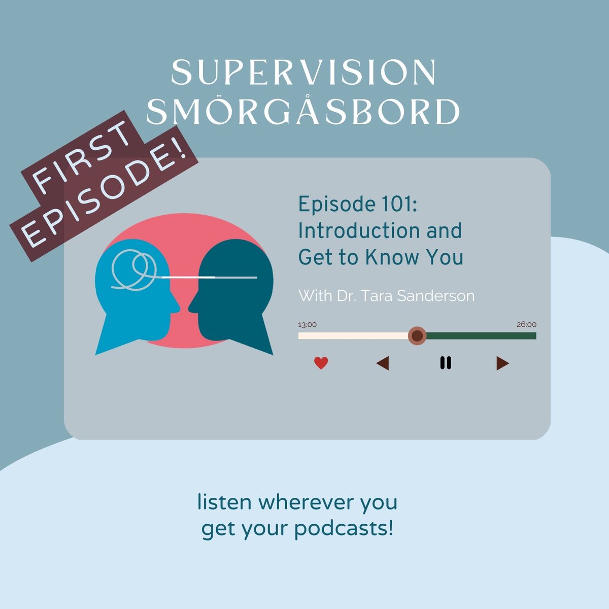 The first ever episode of my brand new podcast is out now!! Listen wherever you get your podcasts or here on my website anchor.fm/supervisionsmo… Episode 101: Introduction and Get to Know You