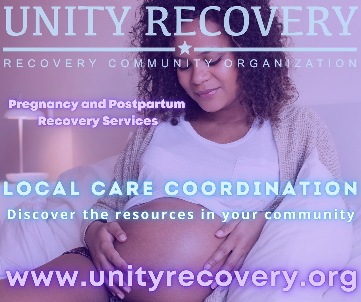 UnityRCO's tweet photo. A resource to share for those who need it, our PPR (Pregnancy and Postpartum Recovery) Care Coordinator, Jewel, is here to help connect participants with the local resources they need to reach their goals.   Message us anytime - contact@unityrecovery.org to learn more https://t.co/oiaQLy1mgb