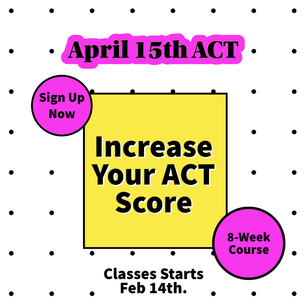 getsmarterprep's tweet photo. Our ACT Prep Course for the April 15th ACT begins Feb. 14th. Sign up now to secure your spot and increase your ACT score within 8-weeks. 

https://t.co/9cTgUkzCQ6

#ACTprep #testprep #tutor #ACTclass #ACTprepclass https://t.co/6o38ZzQNIB