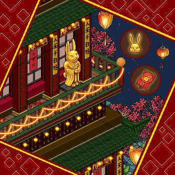 MeuHabblet's tweet photo. Para comemorar o Ano Novo Chinês, preparamos dois packs especiais feitos sob medida para a comunidade, cada um com mobis e emblemas exclusivos. É hora de dar boas-vindas ao Ano do Coelho! Acesse já o catálogo e adquira os seus! 🏮🐰 https://t.co/ydz2nwS2IG