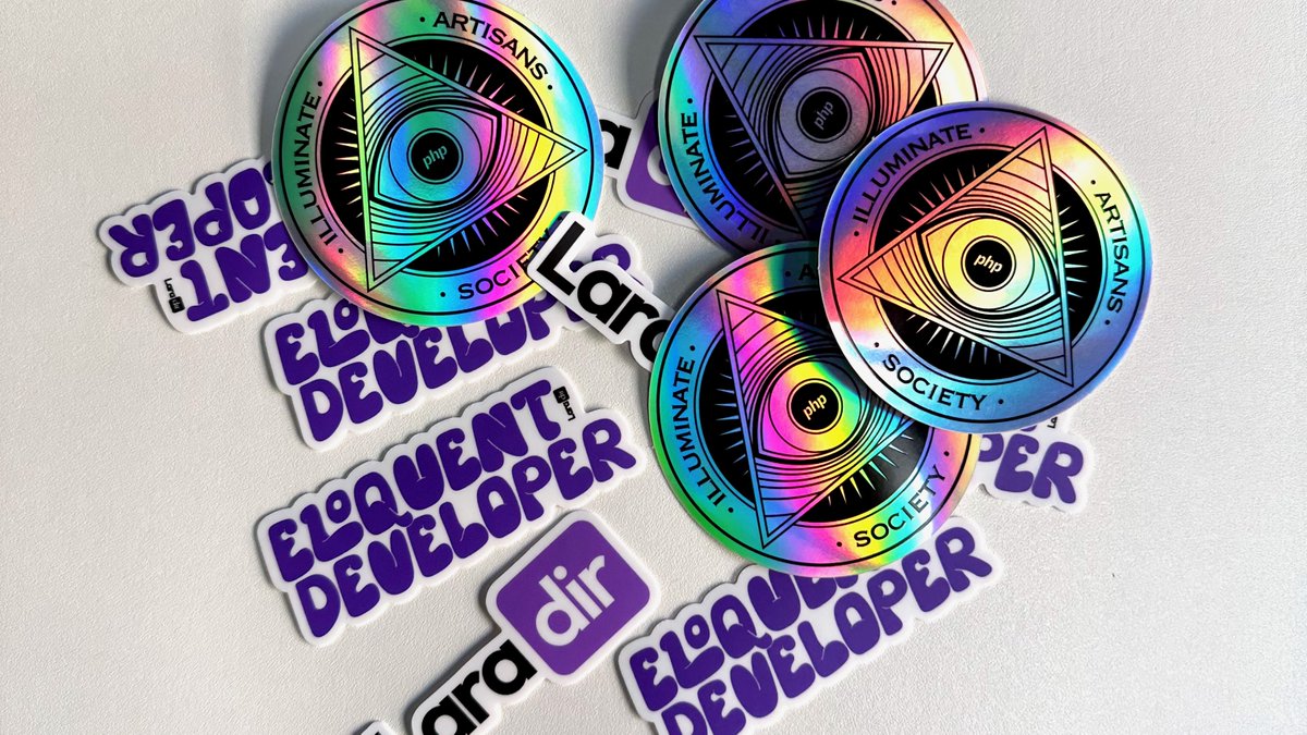 dtorras's tweet photo. 🎁🎁 First sticker pack giveaway! 🎁🎁

Retweet this tweet for a chance to win one of 40 beautiful @laradircom sticker packs. Winners will be drafted next Tuesday.

Where will you stick yours?

#Laravel https://t.co/YnPziiVMN7
