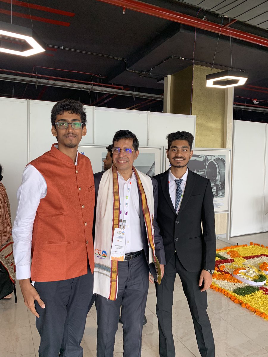 ShridSuresh's tweet photo. Had a great session interacting with the many delegates of @g20org. Was an engaging seminar on education here at @iitmadras and @iitm_respark https://t.co/nciYR0ri9p