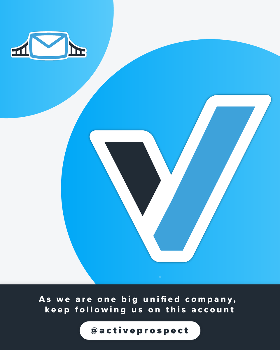 LeadsBridge (@leadsbridge) on Twitter photo We were acquired by ActiveProspect back in 2021, so it was only time we officially moved to one unified account. 🤝
Keep following us on this account ➡️ <a href="/activeprospect/">ActiveProspect</a> for more content related to automation & consent-based marketing.
See you there! 👋 We were acquired by ActiveProspect back in 2021, so it was only time we officially moved to one unified account. 🤝
Keep following us on this account ➡️ <a href="/activeprospect/">ActiveProspect</a> for more content related to automation & consent-based marketing.
See you there! 👋
