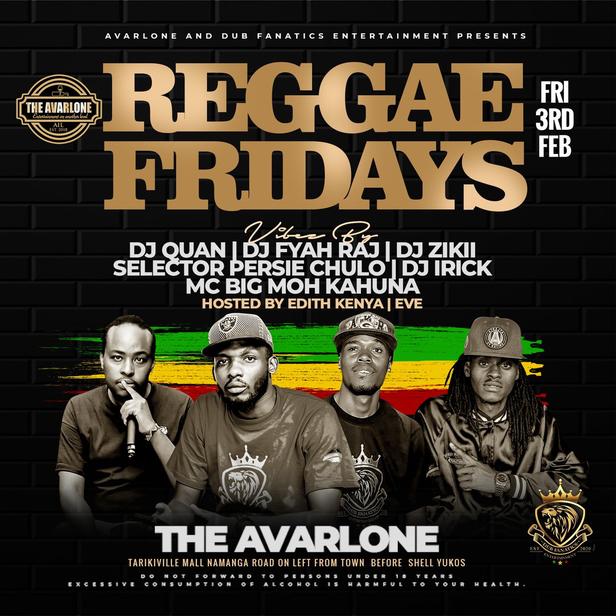 FyahRaj's tweet photo. Asiyejua Maana, Haambiwi Maana ya Kutafta Hela.

Watu Wangu Wa KITENGELA, Tupatane This And Every Friday Night Pale @Theaverlone Tarikiville Mall Namanga Rd We're Serving You Reggae Music At Its Best From Calypso to Ragga.
Let's Dweet❤️💚💛

#ItsFyah 🔥 https://t.co/HWlxZT6wrr